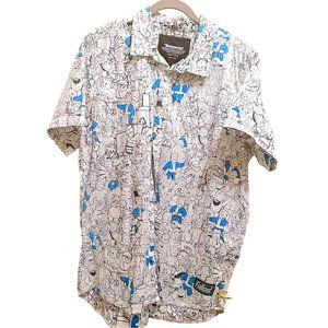 Bethesda Fallout Vault Boy Short Sleeve Button Up XL